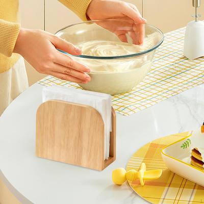 Wood Napkin Holder Dispenser for Table Standing Bar Countertop Tabletop