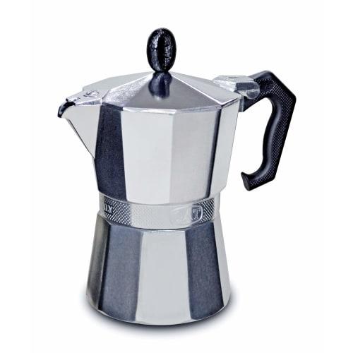 Metex [Made in Italy] G.A.T Cafetiera Lady Oro Black 3-Cup Coffee Maker (GALOBK3)