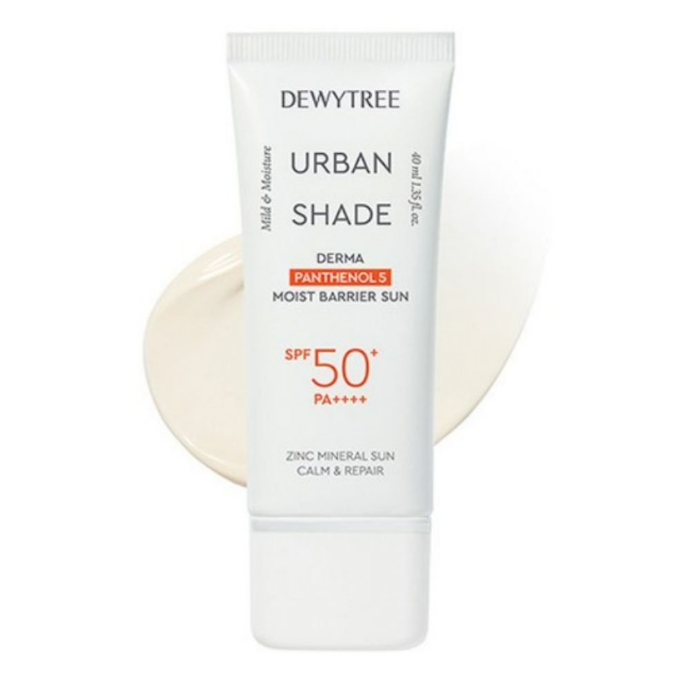 DEWYTREE Urban Shade Derma Panthenol 5 Moisture Barrier Sunscreen SPF50+ PA++++ Hydrating Sun Cream 40ml