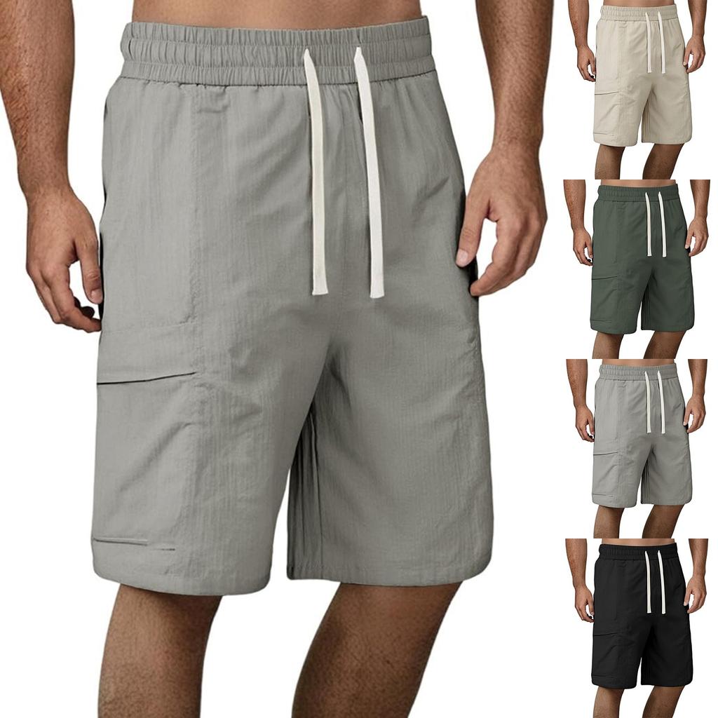 Men's Summer Quick - Dry Loose Fitness Pants, Casual Sports Shorts, Surfing Beach Shorts, Knee - Length Shorts