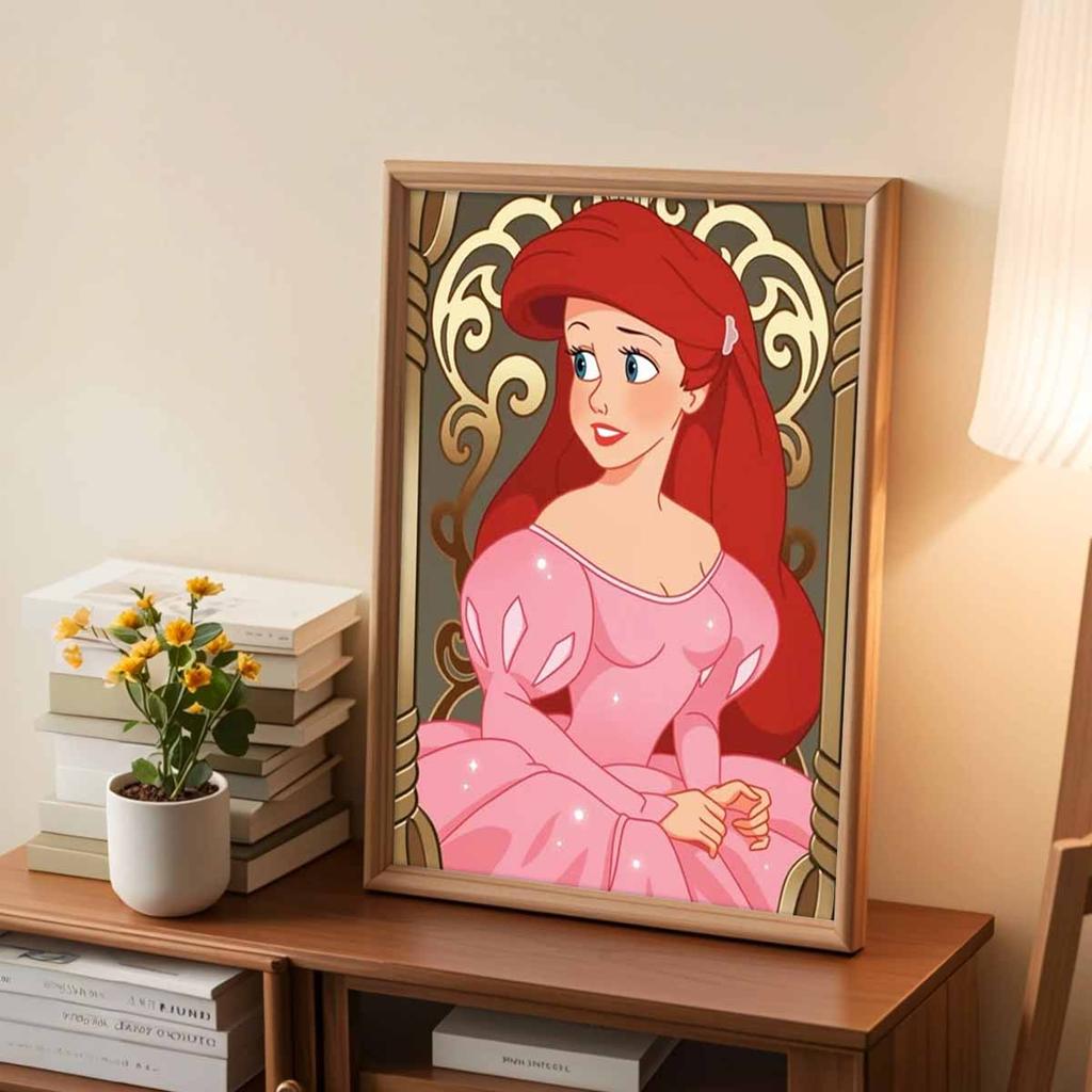 5D Diy Diamond Painting The Sexy Red-haired Princess Full Drill Rhinestones Mosaic Embroidery Handmade Products Home Decor Gift