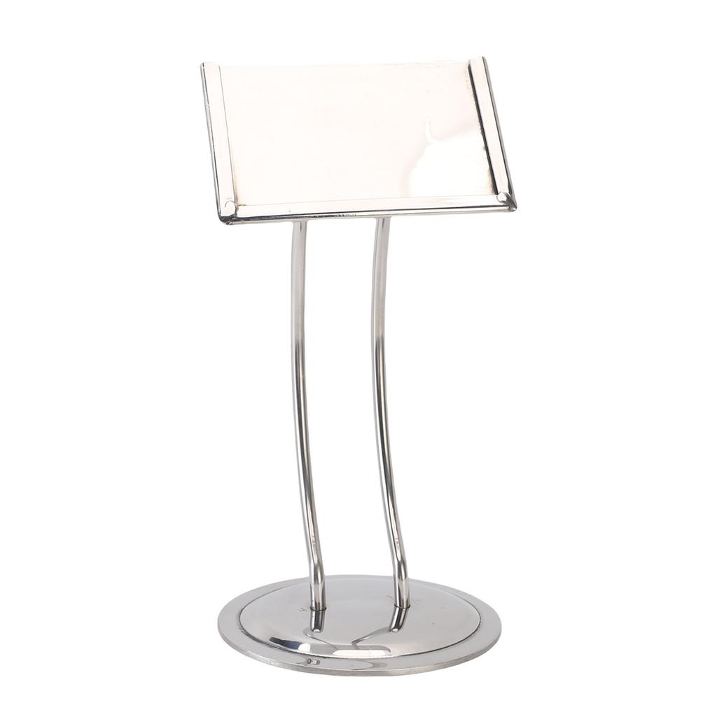 Metal Table Sign Holder Stainless Steel Table Number Holder Card Picture Memo Note Stand for Table Centerpieces Buffet