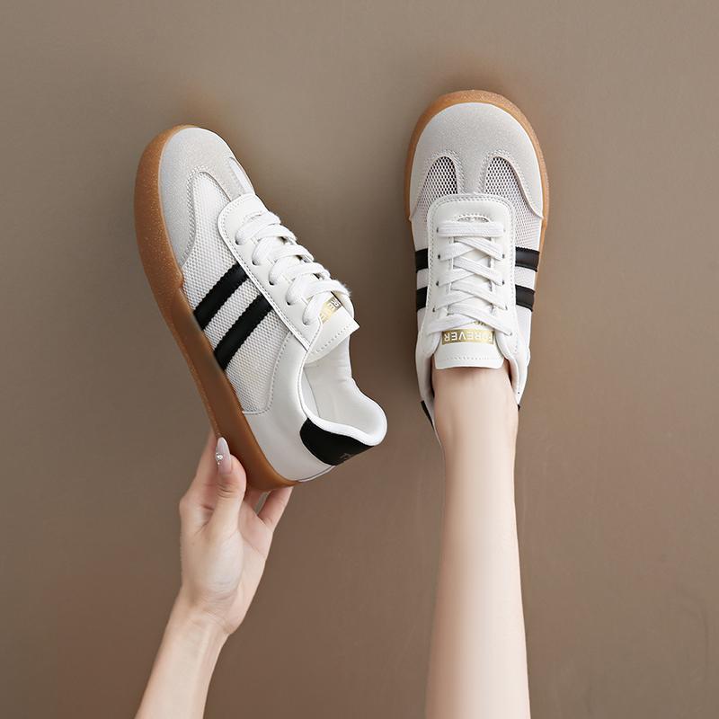 Fashion CRLAYDK Fashion Women's Sneakers Casual Summer Mesh Lace Up Walking Shoes for Ladies Breathable Comfort Sports Running Flats