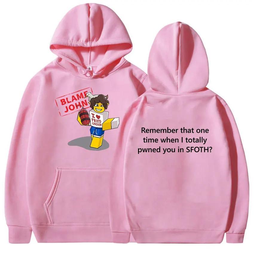 Blame John Hot Product New Model Personality Clothes Hoodies Oversized Unisex High-end Luxury Hot Product Streetwear Trendy Cotton Y2k Short Sleeves 