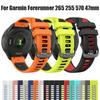 Two-tone Silicone Watch Strap For Garmin Forerunner 265 255 Music 570 47mm/Venu 4 3 2 45mm/Vivoactive 4 Watch SmartWatch Bands