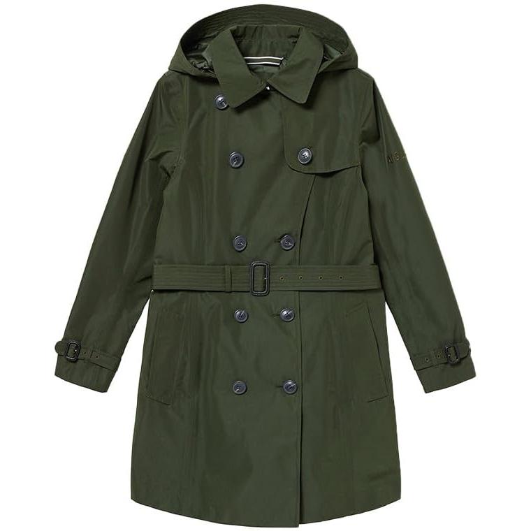 

AIGLE Coat [Official] GORE-TEX Waterproof Breathable Windproof Gore-Tex Hooded Long Trench Coat Women s