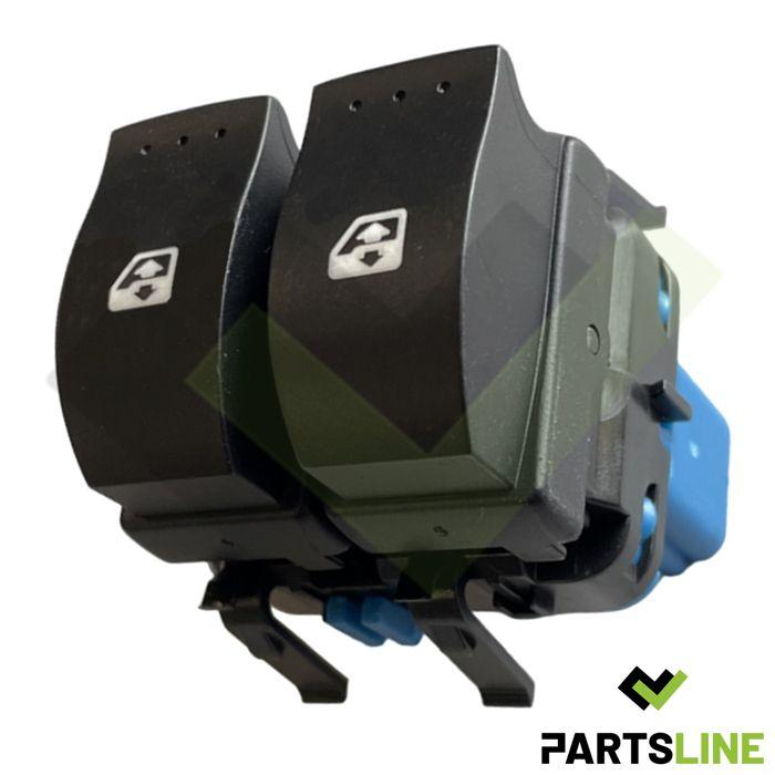 Partsline Left Front Window Lifter Button Switch for Clio II Laguna II Scénic II Trafic II - Ref 8200107772