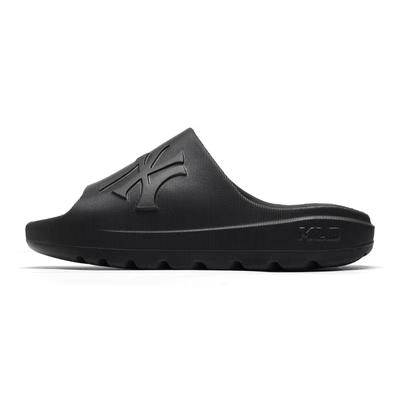 MLB Skipper Comfortable Soft Non-Slip Shock Absorbing Slide Sandals Unisex Footwear Black 3ALPS0163-50BKS