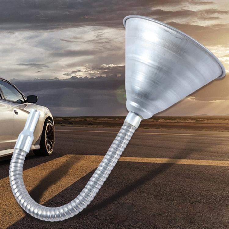Multiple Angles Metal Funnel with Flexible Spouts & Metal Filter Vehicle Maintenance Funnel for Clean Fuels 