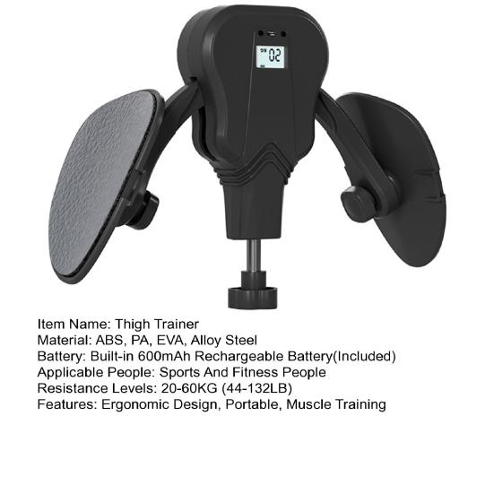 Thigh Master with Counter LCD Display 20-60KG Adjustable Resistance Pelvic Floor Muscle