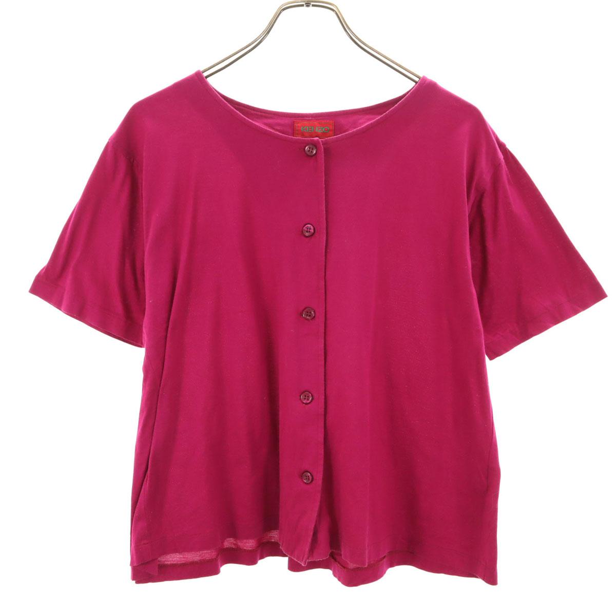 

KENZO 90s Made in Japan Old Short sleeve blouse M Magenta pink Women Used