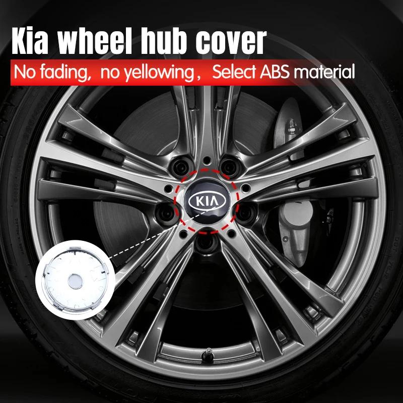 4pcs/Set 58/60/mm Car Wheel Center Hub Caps For KIA Rio Soul Seltos Forte K5 K3 Niro Sorento Stinger Sportage Cerato EV6 Ceed QE3