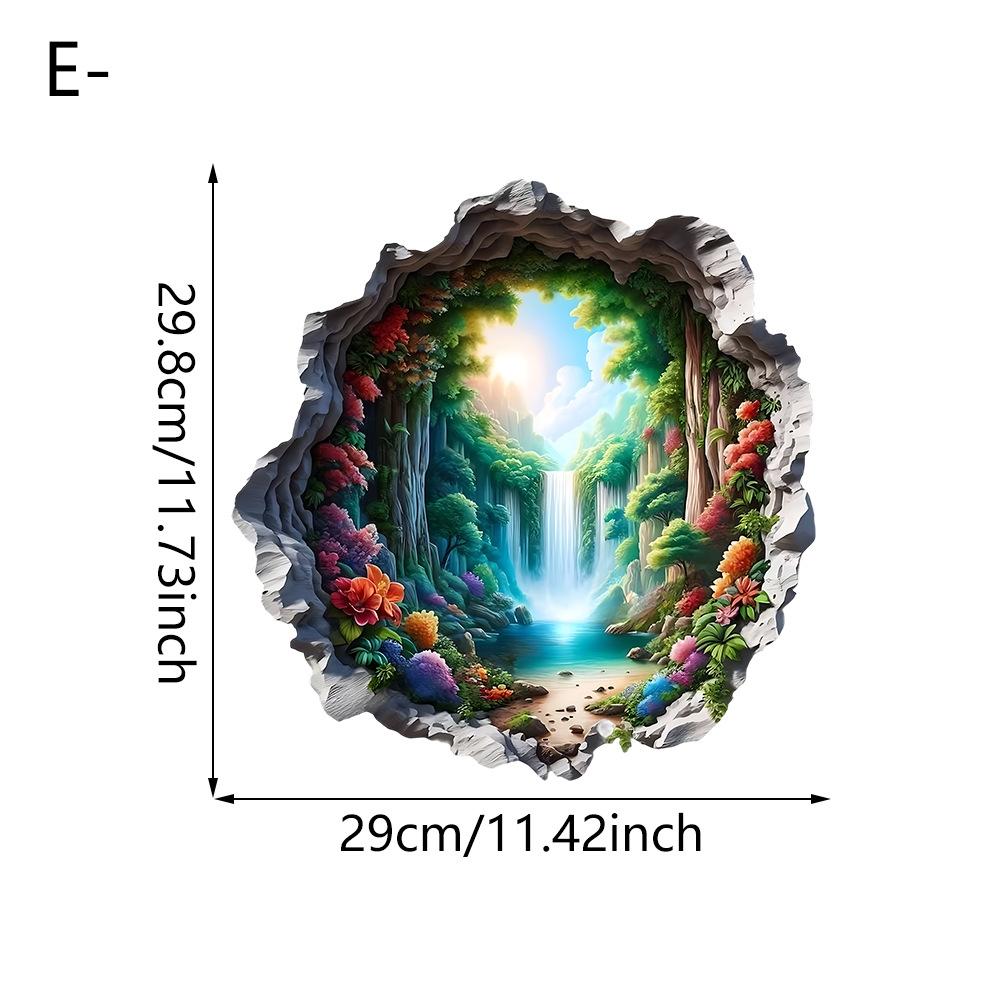 Living Room Porch Artistic Conception Landscape Bathroom Doors Windows Self-pasted Sticker