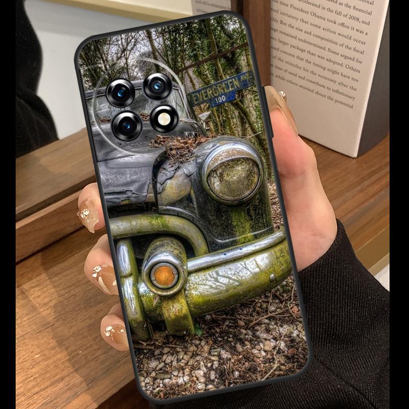 Old Retro Tractors Car Case For OnePlus 13T 10T 15R 10R 12R 13R 13 12 11 9 10 Pro Nord CE 5 2 3 4 Lite N20 N30 Cover