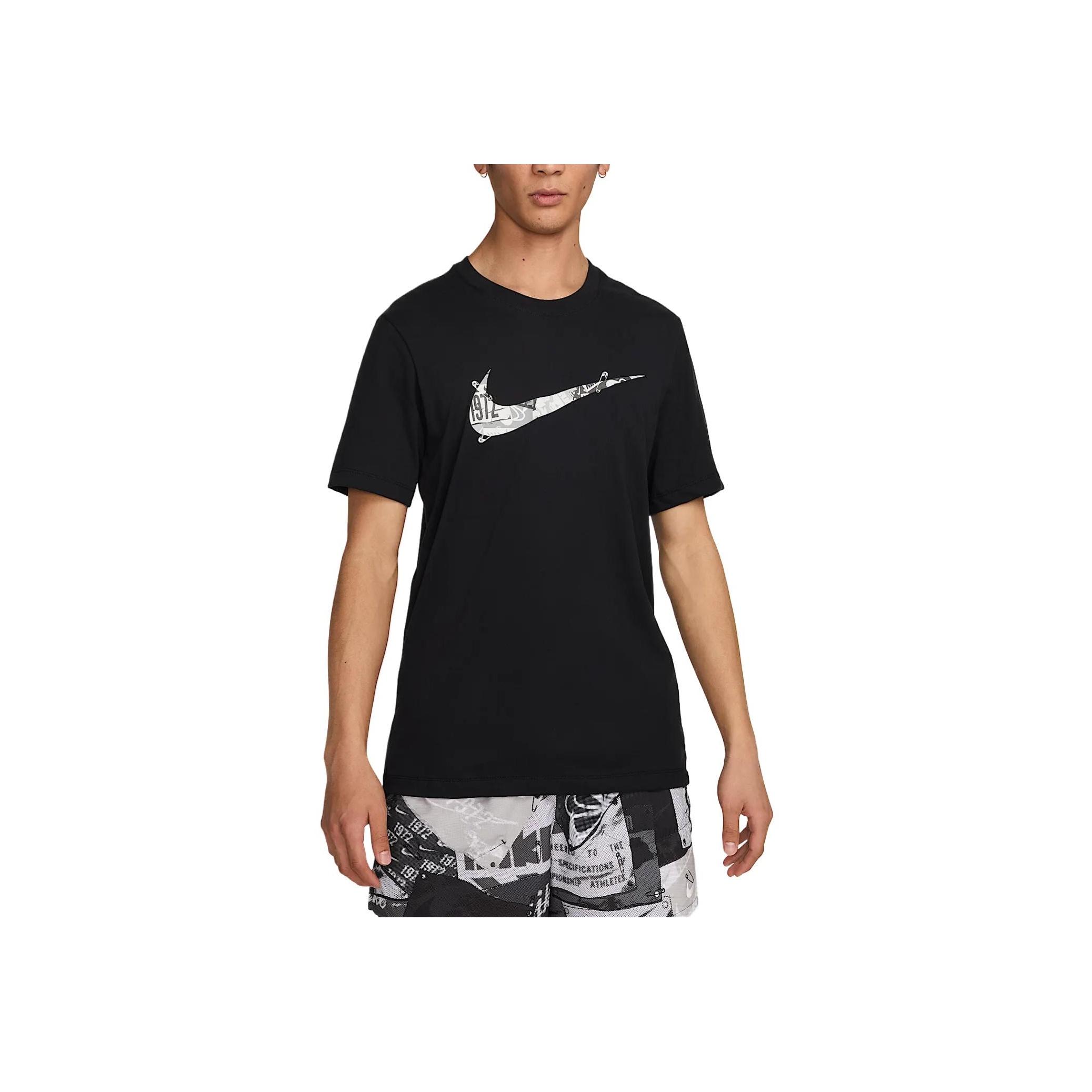 Nike SS25 Dri-FIT Round Neck Comfortable Casual Short Sleeve T-Shirt Men tops Black HJ3660-010 XL