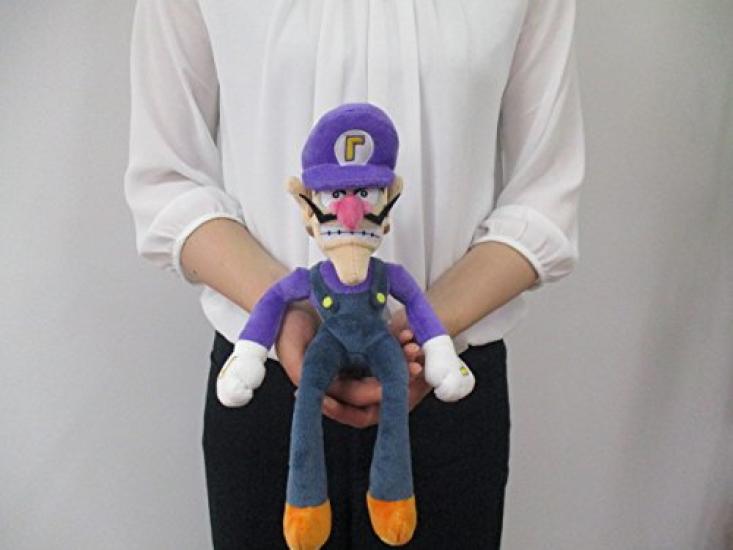 Sanei Boeki Super Mario ALL STAR COLLECTION Waluigi Plush Toy AC09 (S) W11×D9.5×H31cm