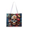 Skull Gothic Underarm Bag, PU Leather, Retro, Printed, Large Capacity, Casual, Commuter, Shoulder Bag, Women's Bag, Stocking Stuffers