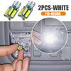 2pcs Universal Car License Plate Lighting Car Interior Reading Bulbs Car T10 3014 6500K Signal Lamp Auto Light Accessories