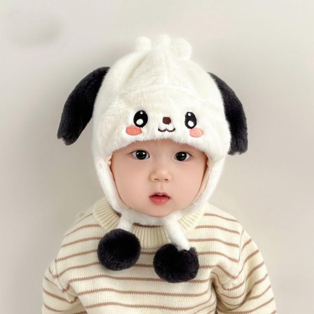 Warm Baby Knitted Cap Soft Fluffy Warm Hat New Ear Protection Cap