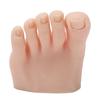 Tattoo Practice Fake Foot Model Medium Skin Color Nail Art Training Display Silicone Half Foot Model