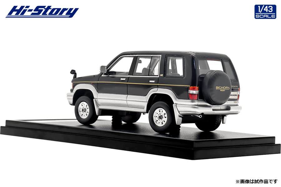 Hi Story Isuzu Big Horn Customized Ebony Silver Metallic Finished Product 1/43 (1993) Black/Light