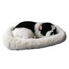 Realistic Sleeping Cat Toy Breathing Cat Stuffed Animal Doll with Mat  Plush Toys for Children Home