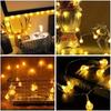 Led Crystal Globe Lights USB/Battery Operated Led Ball String Lights Waterproof Festoon Fairy Light for Garden Christmas Decor