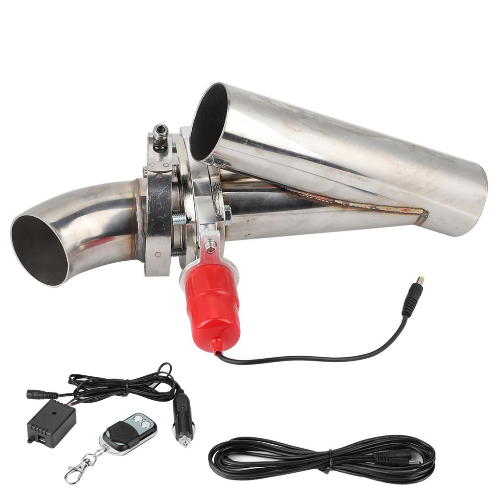 2.5in Stainless Steel YPipe Car Modification Exhaust CutOut Kit Remote Control