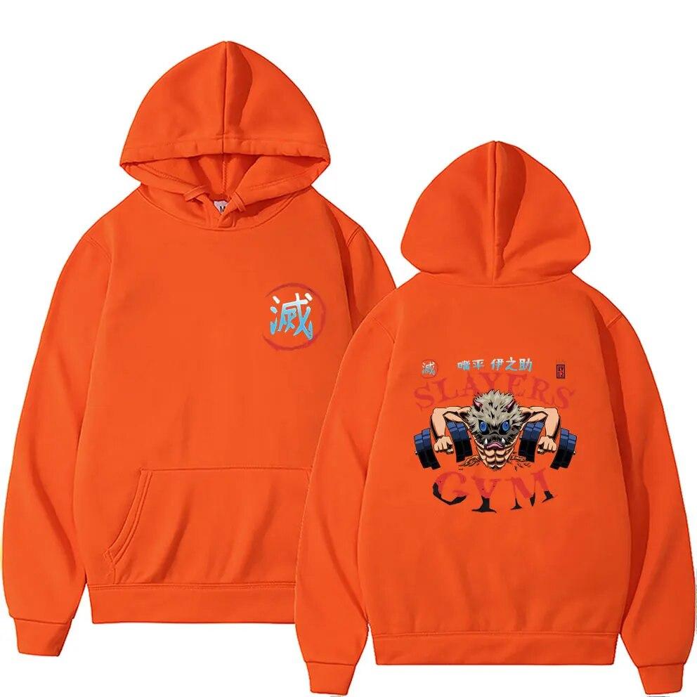 Japanese Anime Demon Slayer Kimetsu No Yaiba Printed Hoodie Unisexga Unisex Women Casual Sweatshirt Hashibira Inosuke Slayers Hoodies
