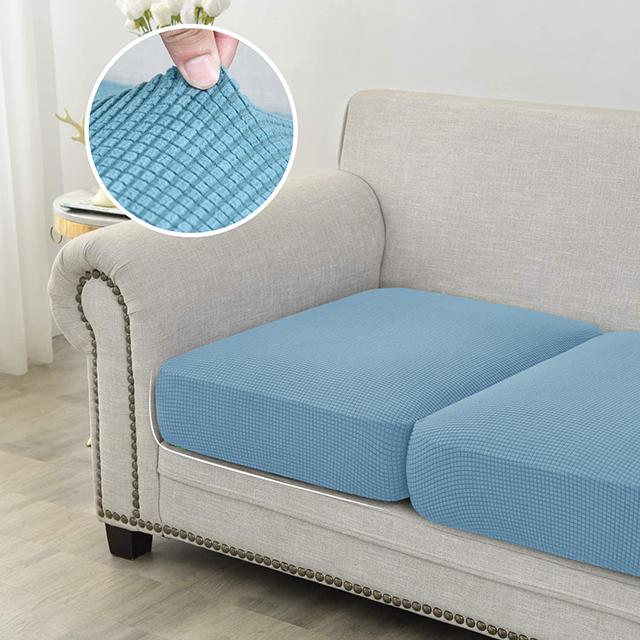 Jacquard Sofa Seat Cushion Cover Polar Fleece Sofa Cover Stretch Washable Removable L Shape Corner Sofa Slipcover For Home Decor