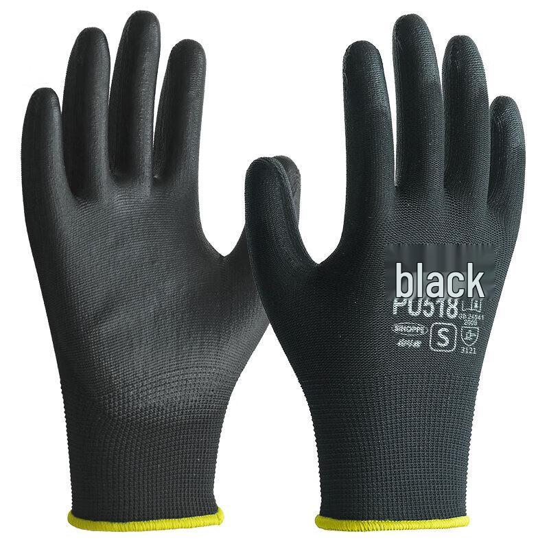 Breathable PU Coated Work Gloves S-L