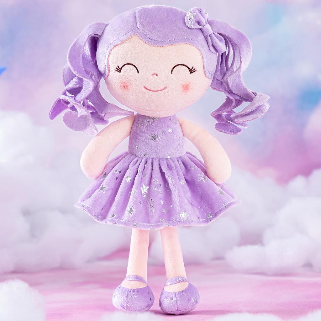 Baby Doll Curly Hair Starry Sky Series Christmas Gifts Doll Collection Ideas Baby's First Birthday Gift Purple