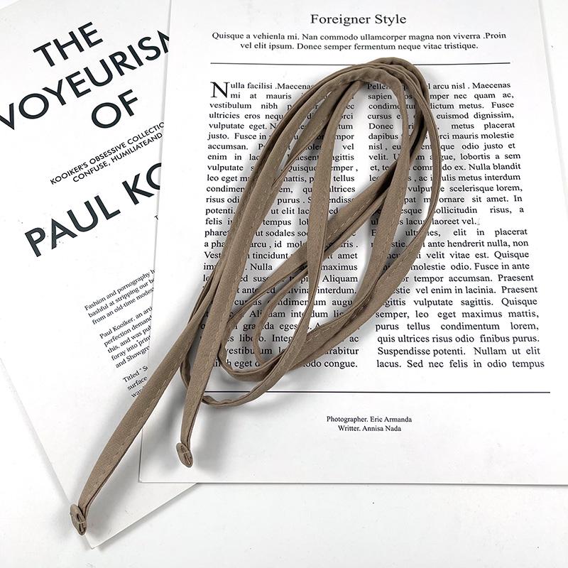 Spring/Summer Thin Tie & Belt Set: Solid Color, Versatile & Simple Clothing Accessories