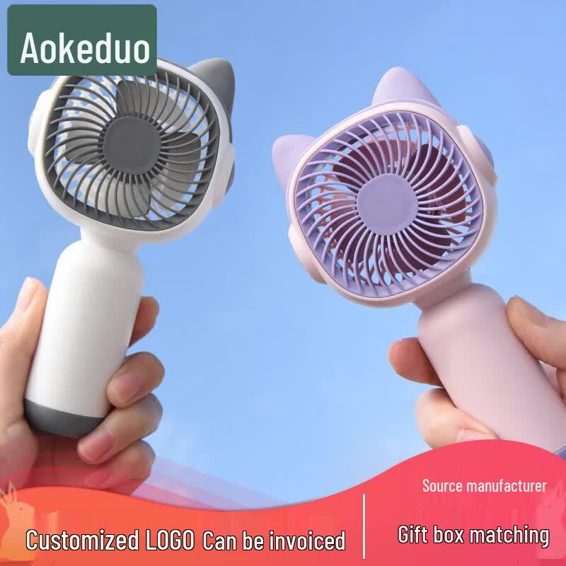 Aokedu Mini Portable Handheld Fan with Phone Stand