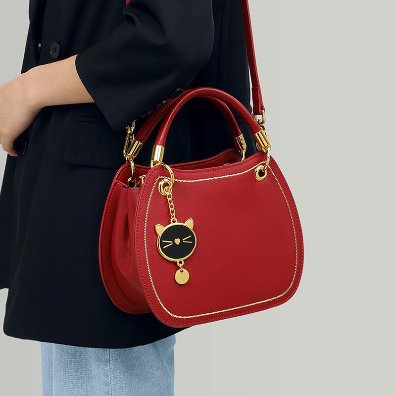 Women's Bag Crossbody Bag Spring and Summer Handbag All Leather High-grade Wedding Bride Bag