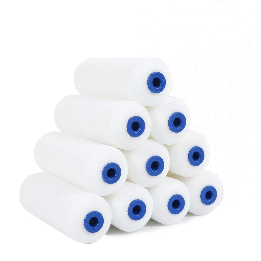 10Pcs 4 Inch Paint Roller Small Mini Rollers High Density Paint Roller Covers  Cabinets