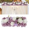 Artificial Rose Flower Row Faux Silk Rose Panel Backdrop DIY Floral Wall Decor for Wedding Arch Reception Ceremony Centerpiece Birthday Party Decor