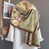 Winter Warm Scarf For Women Luxury Long Tassel Pashmina Shawl Faux Cashmere Warps Autumn Floral High Quality Blanket
