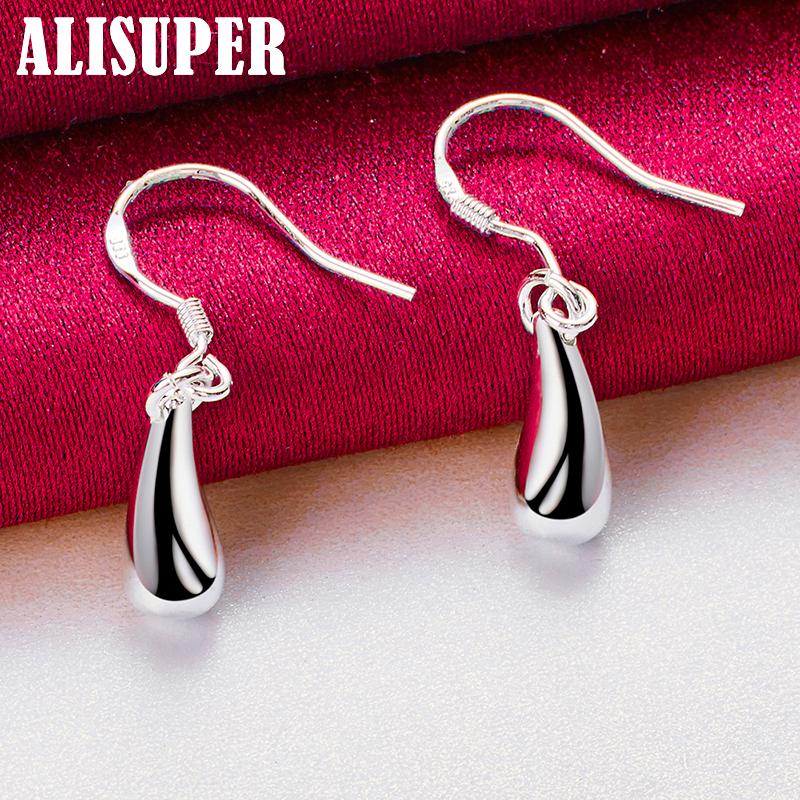 925 Sterling Silver Picaturi de apa Picaturi de ploaie Cercei Bijuterii