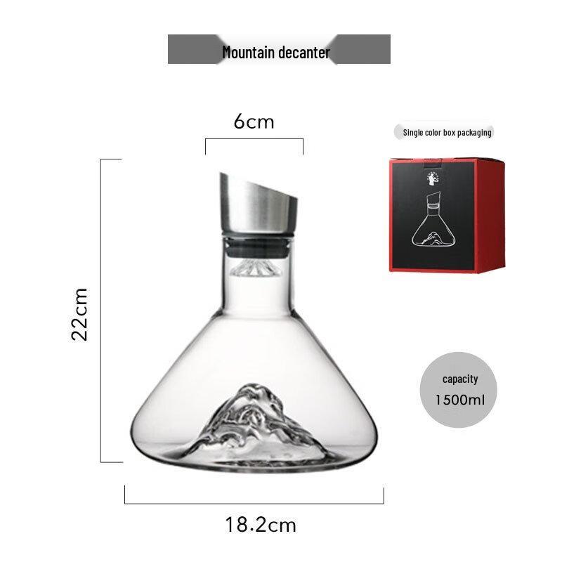 ZISIZ Iceberg Waterfall Wine Decanter