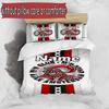 3-teiliges Bettbezug-Set (1 * Bettbezug + 2 * Kissenbezug, ohne Kern), Benutzerdefiniertes Namens-Ajax-Muster Bettwäsche-Set, Schlafzimmer-Dekoration Geschenk für Zuhause