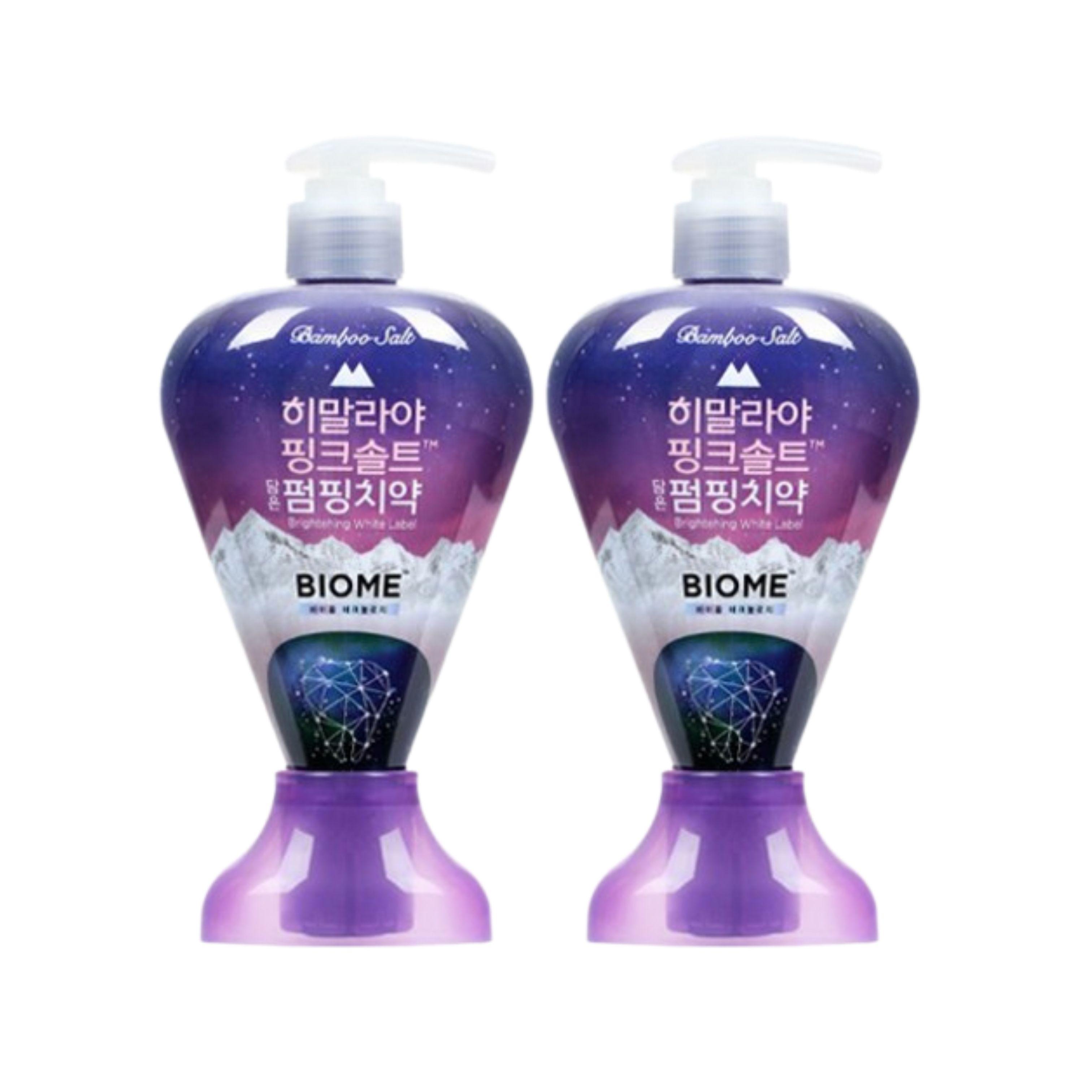 LG CARE Himalaya Pink Salt Pumping Toothpaste 285g x 2 (Floral Mint / Ice Calming Mint / Breath Care) Breath Care X 2PCS