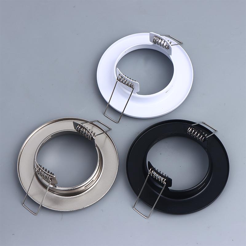 Led Downlights Frame Round Fixture Adjustable Downlight Led Holders Cutout For Mr16 Gu10 Bulb Holder Recessed Led Spot Light