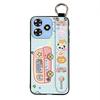 Dirt-resistant Wristband Phone Case For ZTE Blade A73 4G/V50 Smart Anti-knock Cartoon Wrist Strap Phone Holder Soft Case