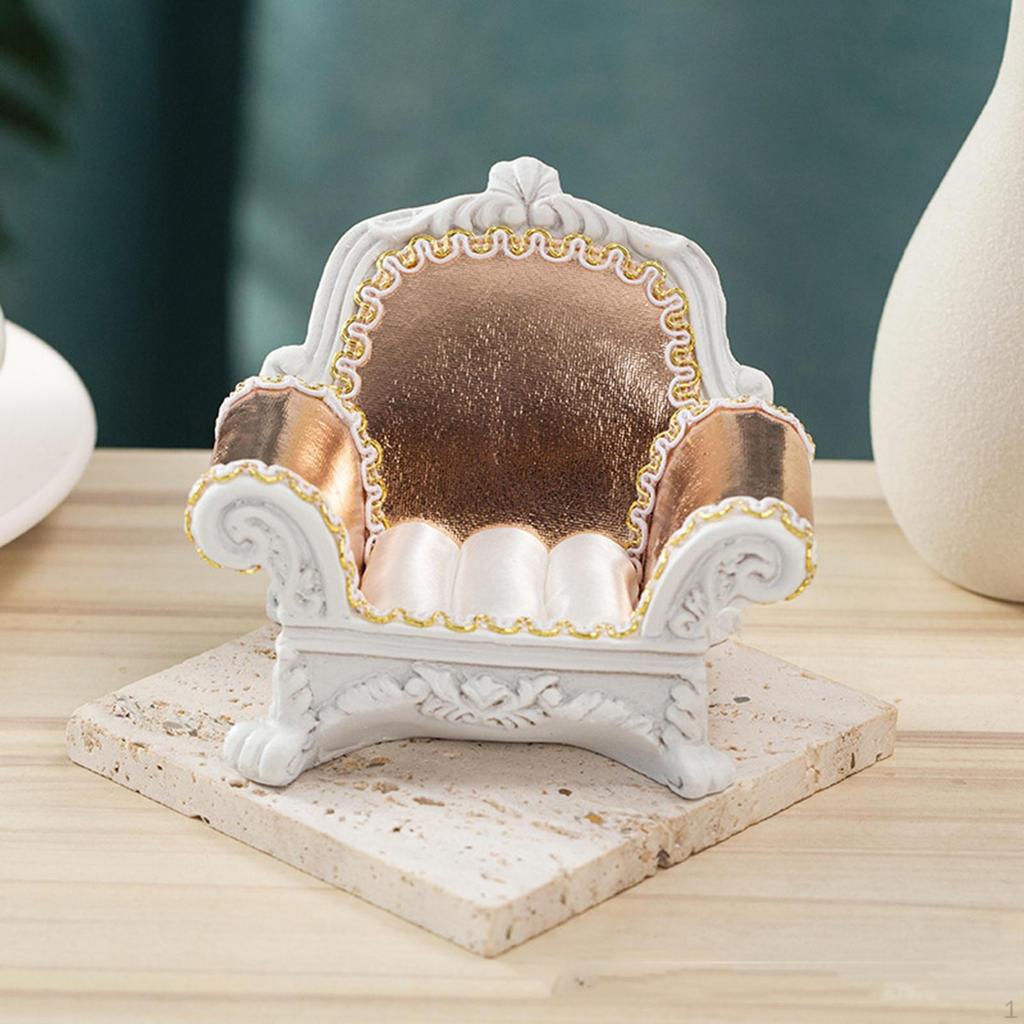 1/12 Dollhouse Sofa Mini Jewelry Box Elegant Small Storage Case Simulation Toy