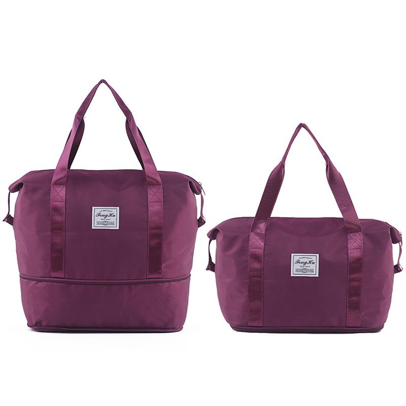 Women's Portable Travel Bag: Lightweight, Large-Capacity Sports & Fitness Bag for Short Trips