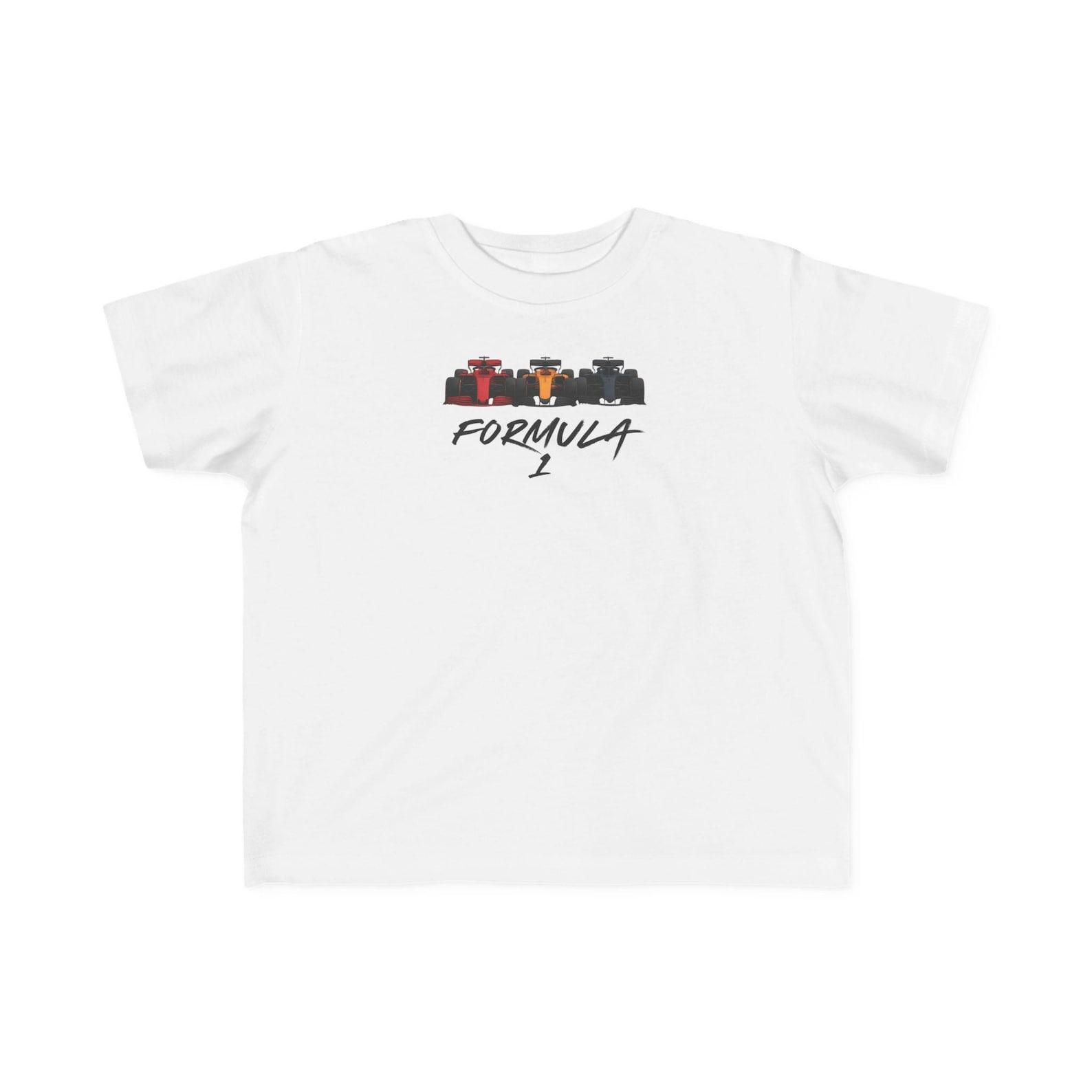 Toddler Formula 1 Racing Tee: Soft Cotton MotorsporT-Shirt 2XL