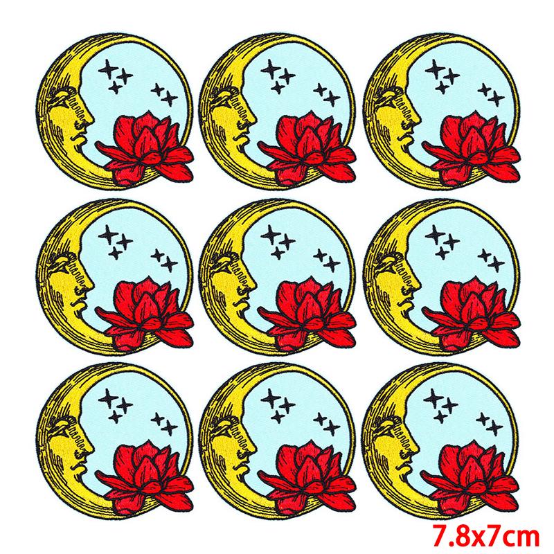 10 Pcs/lot Wholesale Embroidery Patch Iron On Patches For Clothing Patches On Clothes Jackets Decor Applique Sew Supplies