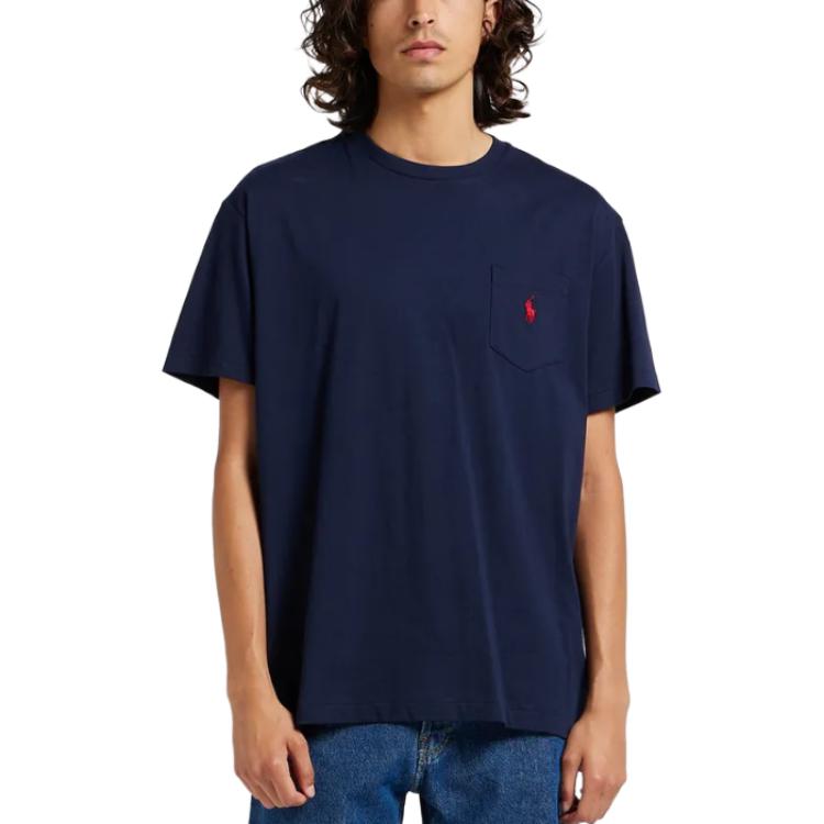 Polo Ralph Lauren Logo Embroidered Crewneck T Shirt 710707095-004