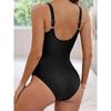 2025 Plain Ruched Swimsuit Women One Piece Solid Swimwear Female Beachwear Bathers Bathing Swimming Swim Bodysuit Summer